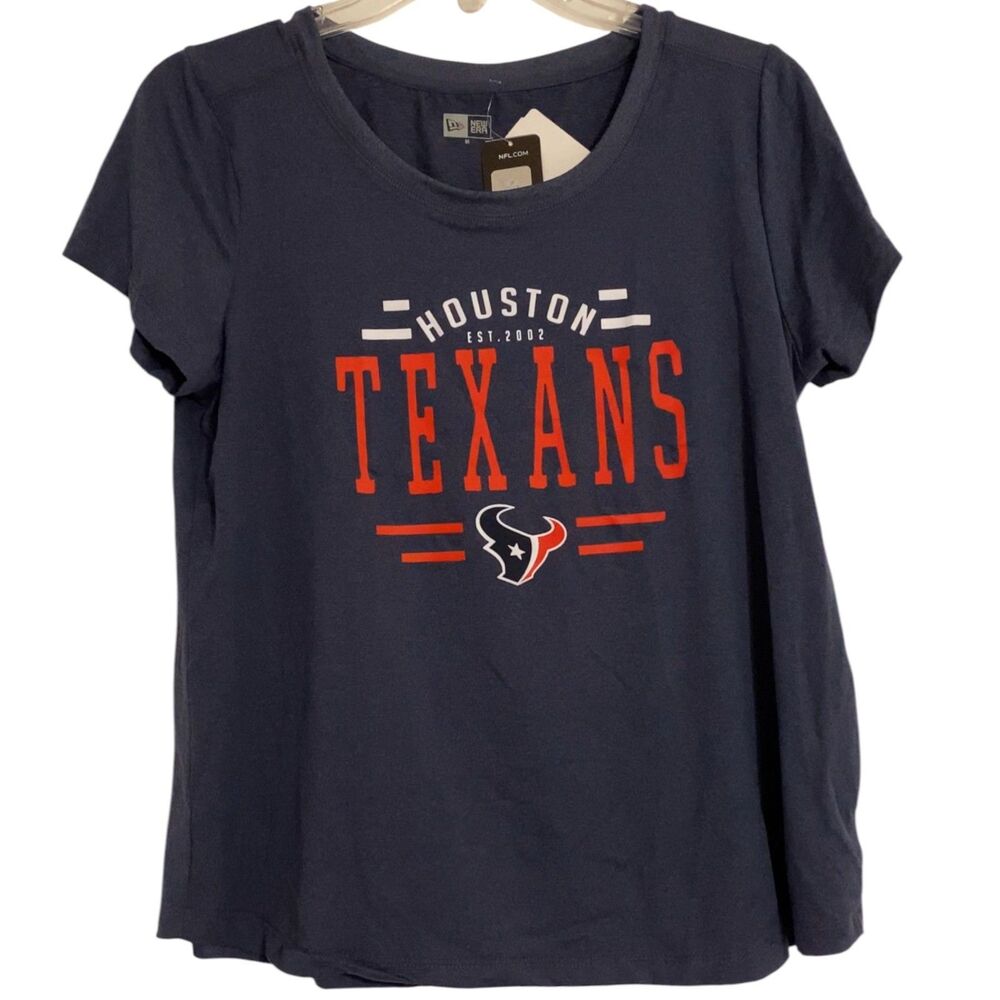 Houston Texans Women’s Tshirt Navy Blue Short Sleeve Size Medium